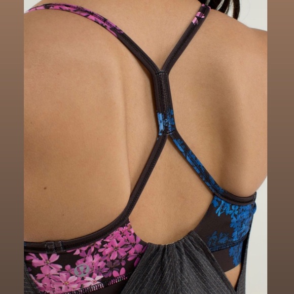 lululemon | Roll Out Tank | Size 6 | Petal Pop Multi/Heathered Black - Picture 3 of 6